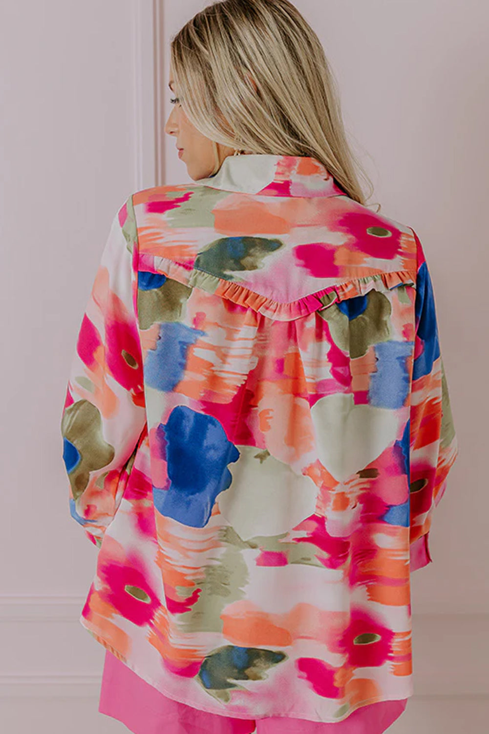 Penny Abstract Long Sleeve Shirt