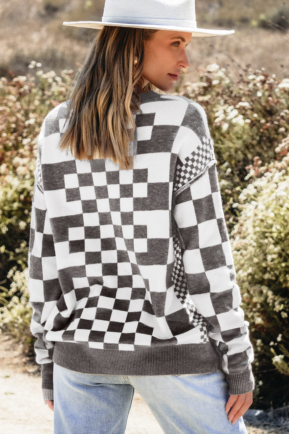 Camila Checkered Sweater