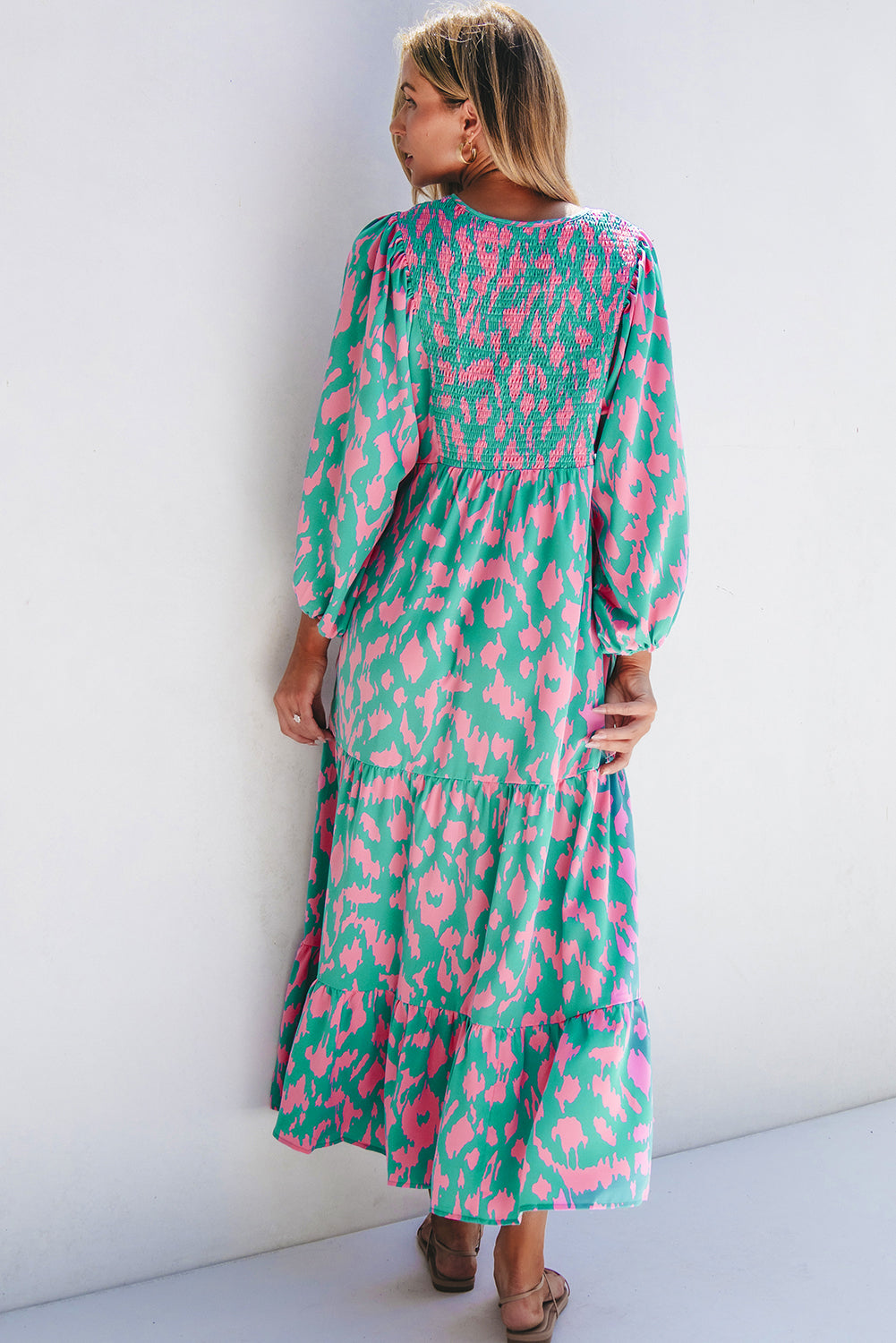 Sophia Abstract Long Dress