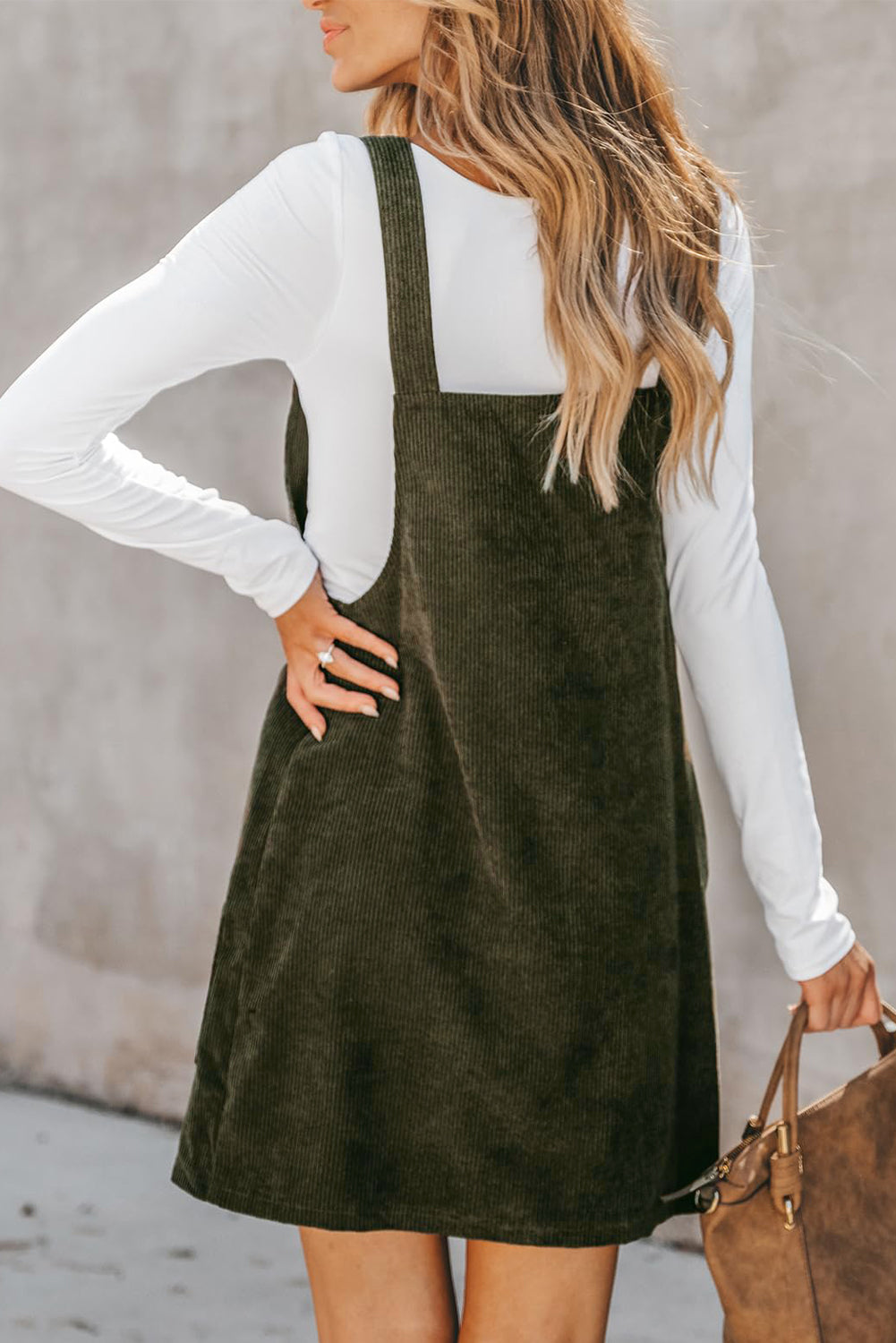 Isabella Green Corduroy Overall Dress