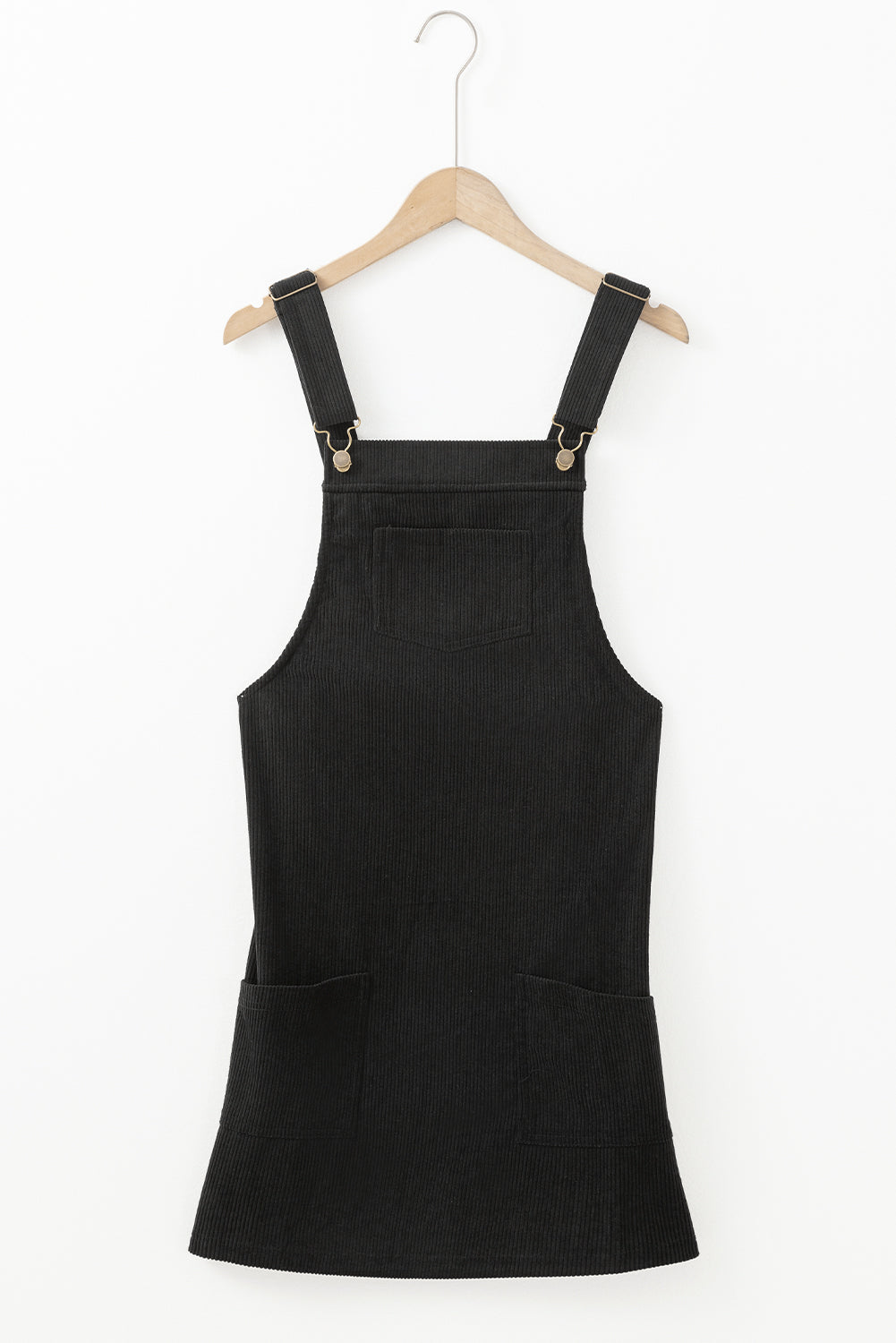 Isabella Black Corduroy Overall Dress