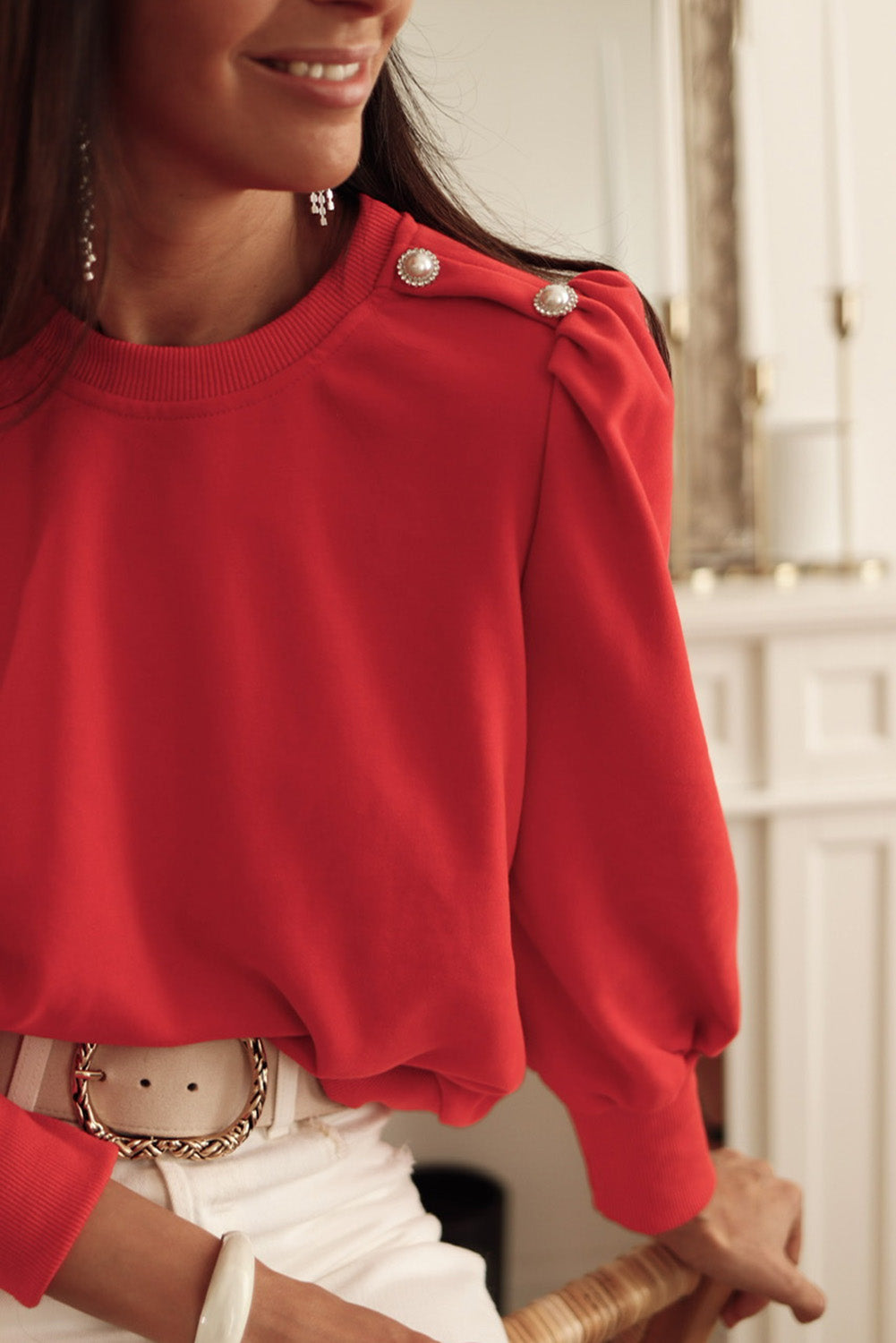 Phoenix Button Tab Sweatshirt