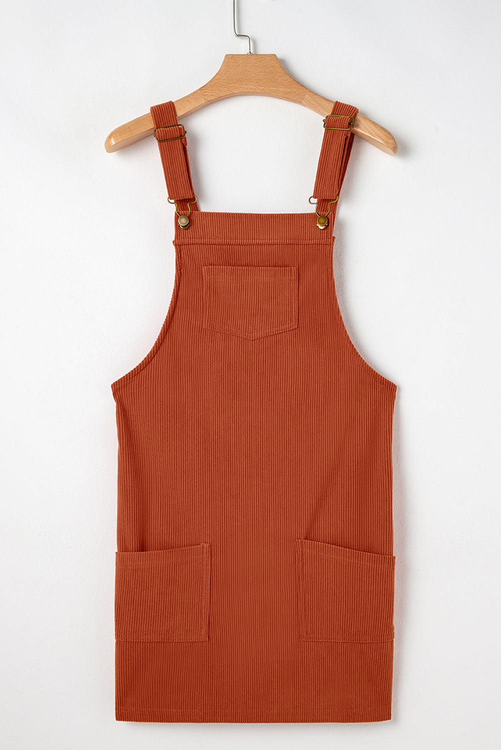 Isabella Cinnamon Corduroy Overall Dress
