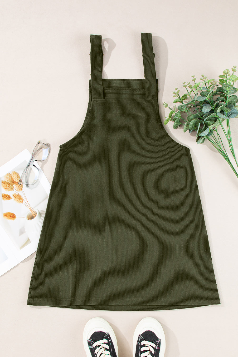Isabella Green Corduroy Overall Dress