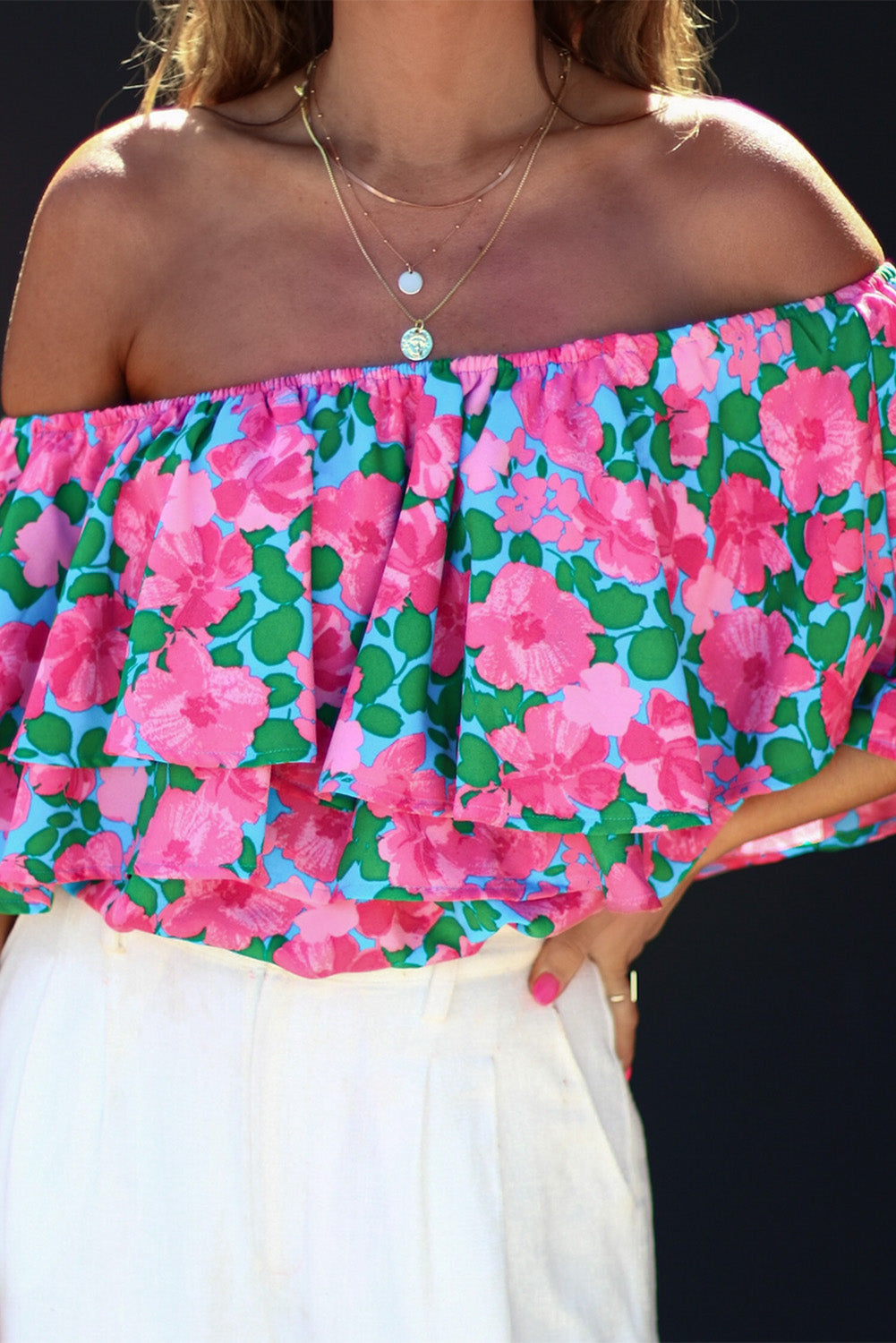 Camellia Off-Shoulder Blouse