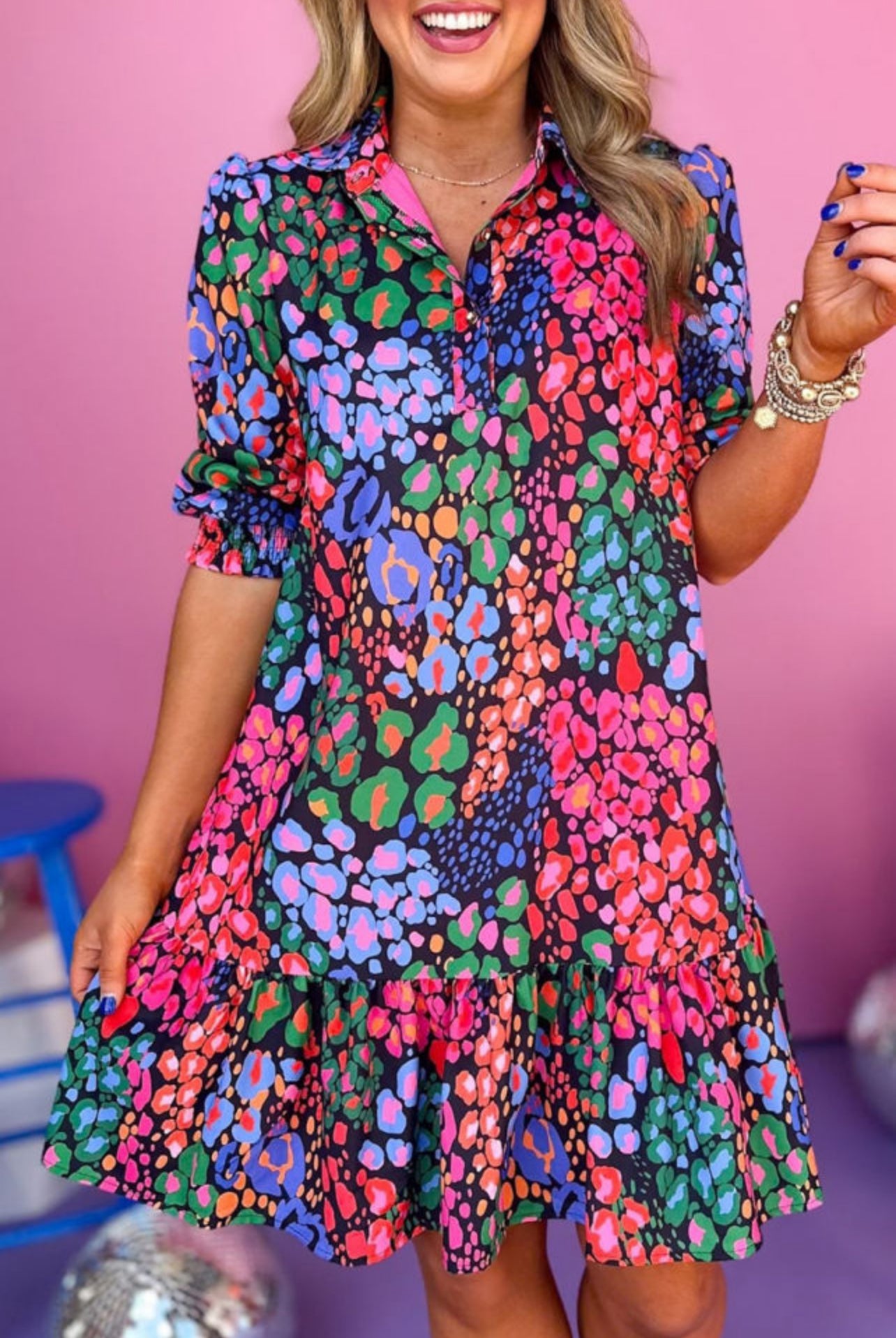 Aqua Short Dress