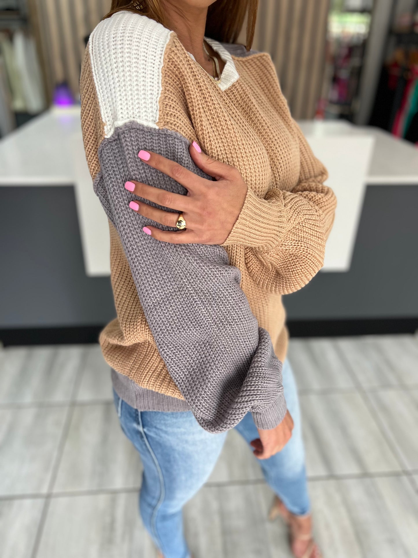 Alba Colorblock Sweater