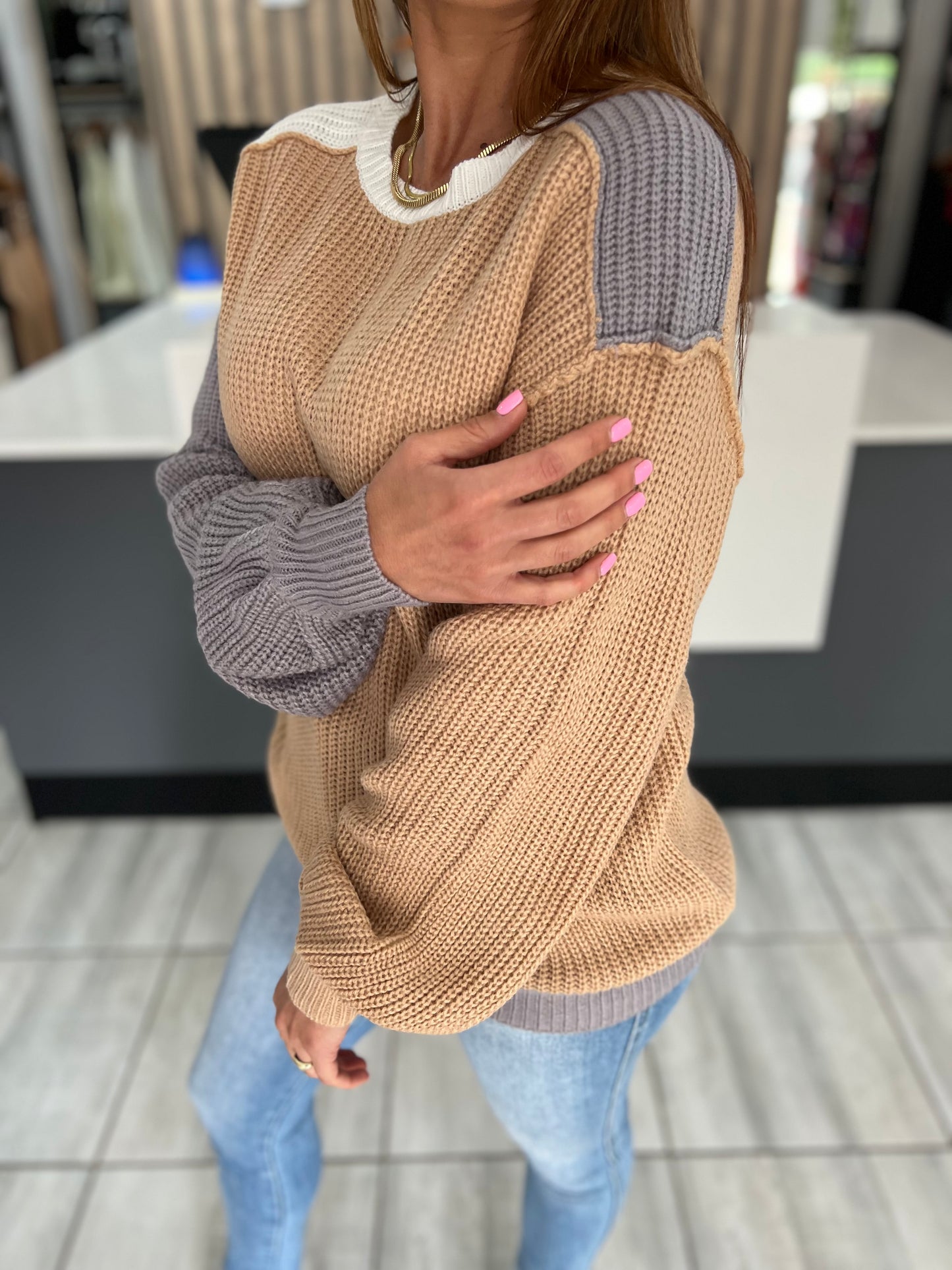 Alba Colorblock Sweater