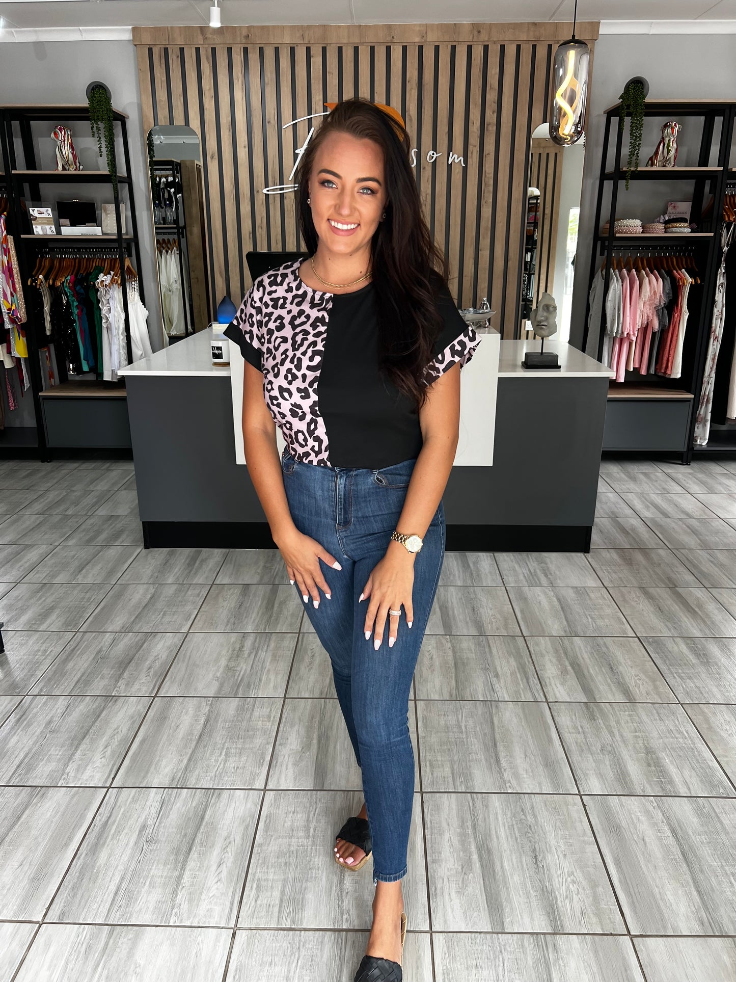 Java Black Short Sleeve Top