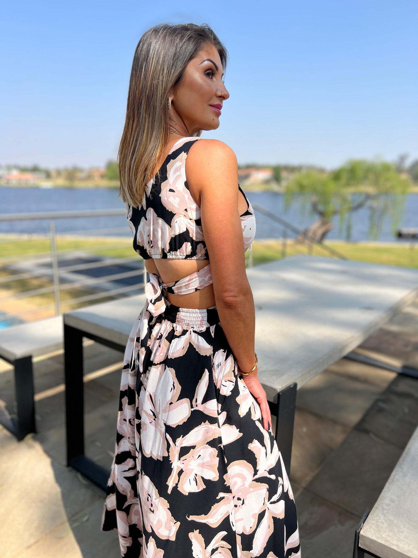 Electra Cutout Midi Dress