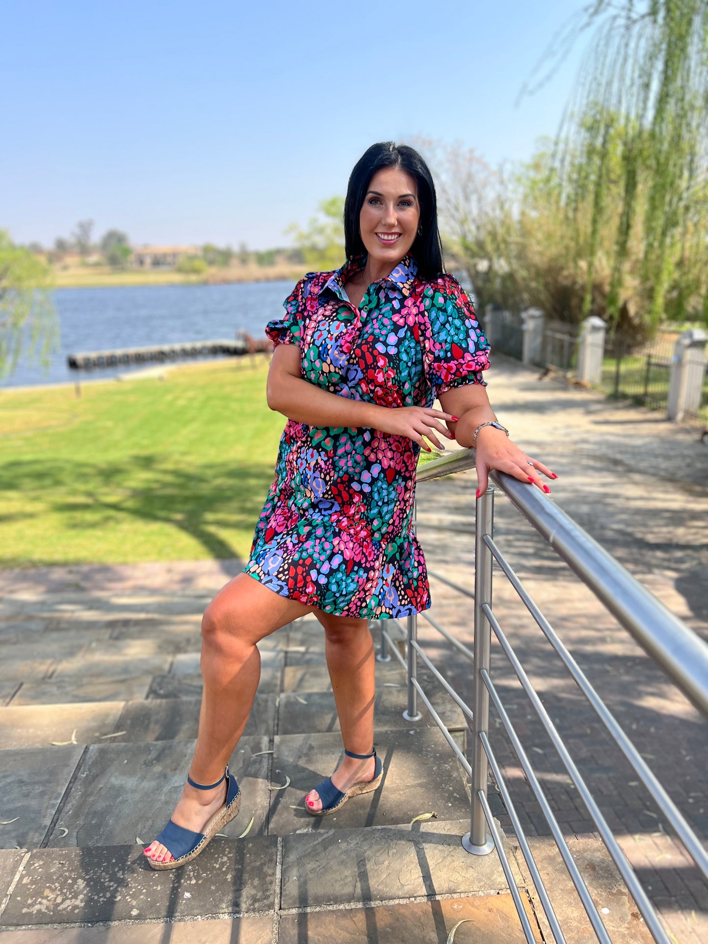 Aqua Short Dress