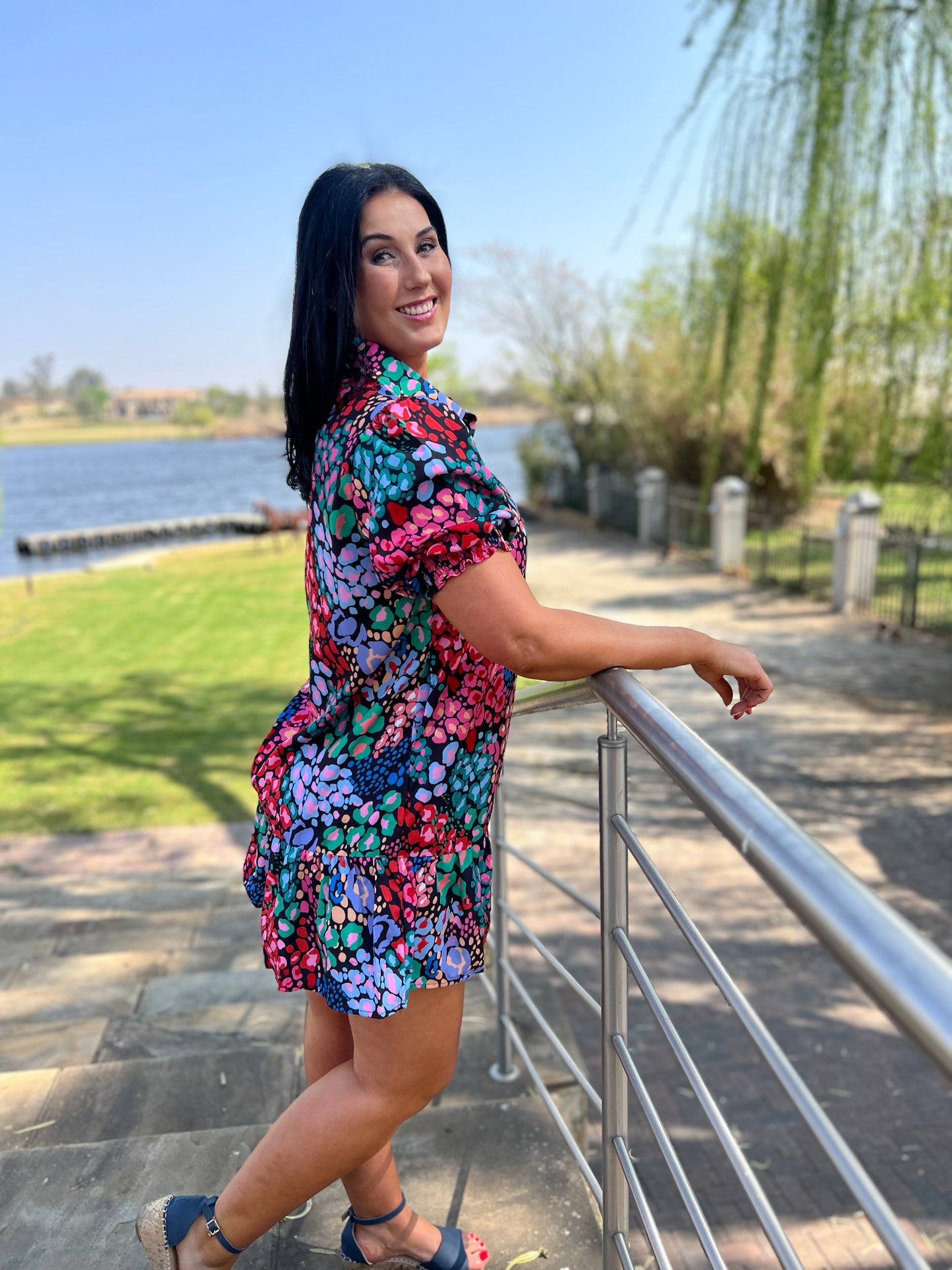 Aqua Short Dress
