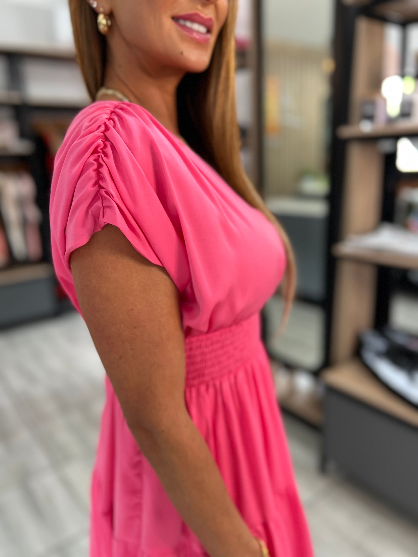 Strawberry Pink Short Dress