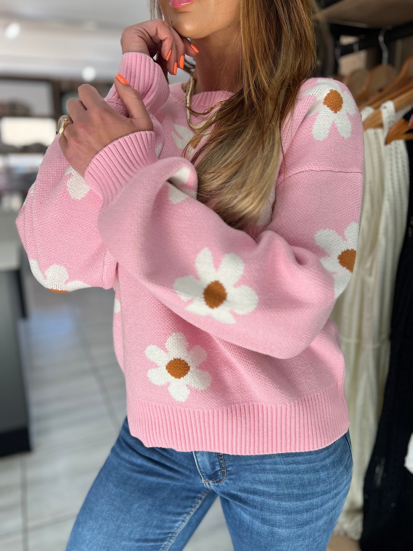 Anemone Pattern Sweater
