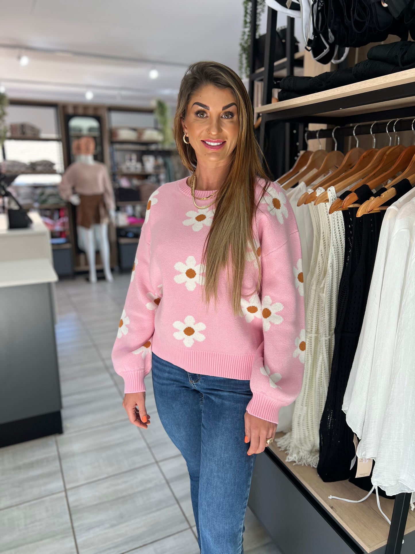 Anemone Pattern Sweater