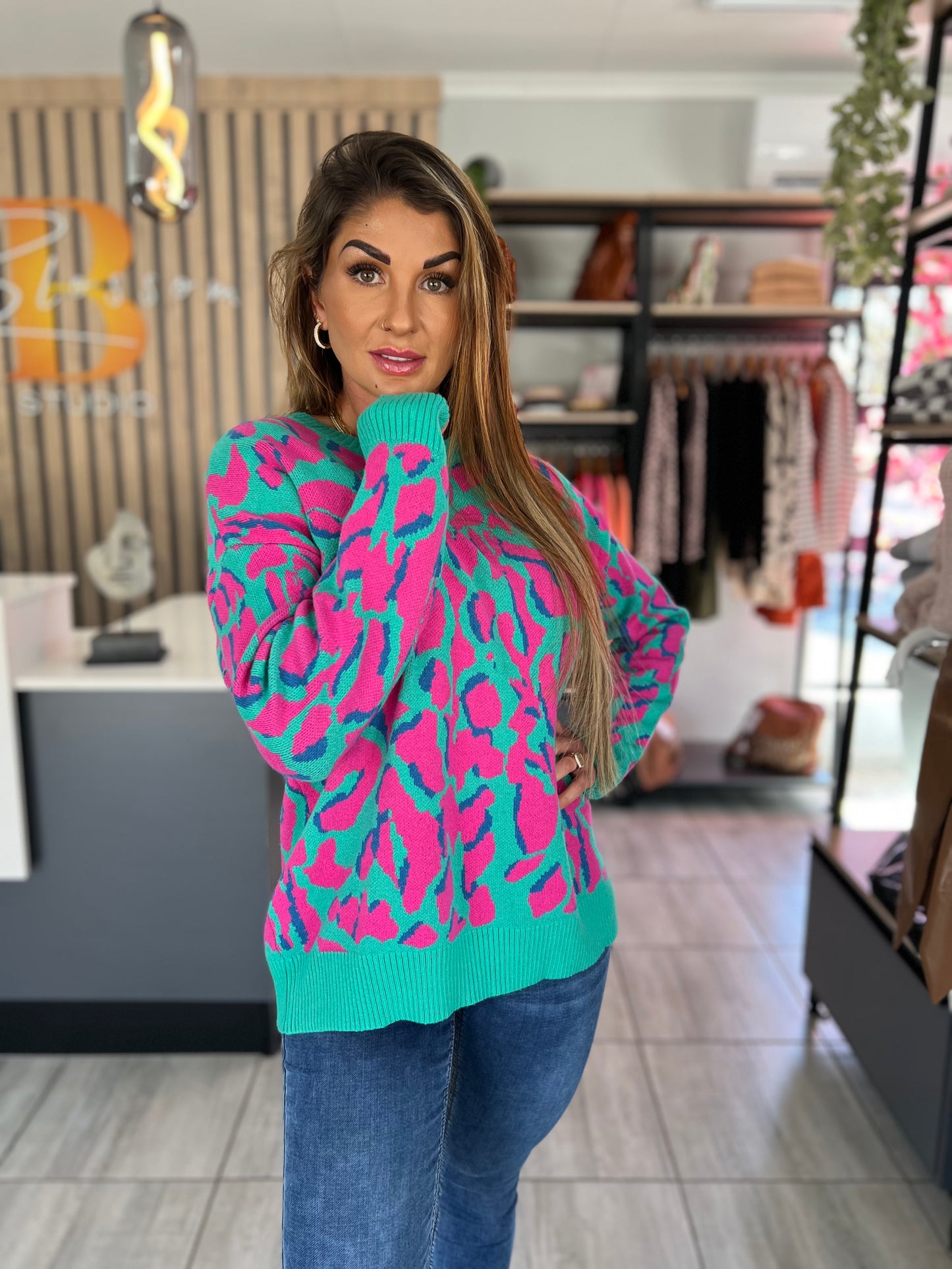 Freya Pistachio Green Sweater