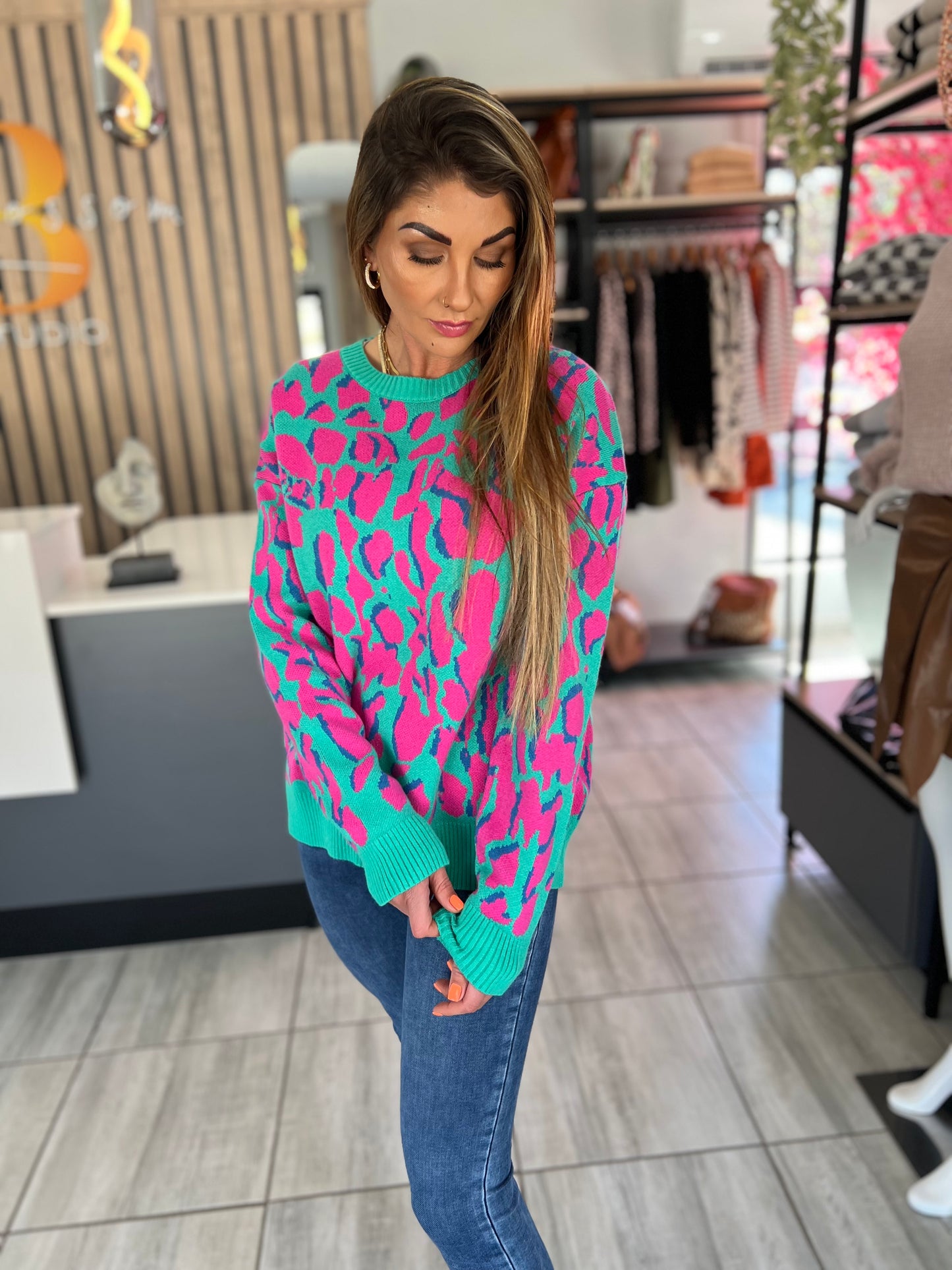Freya Pistachio Green Sweater