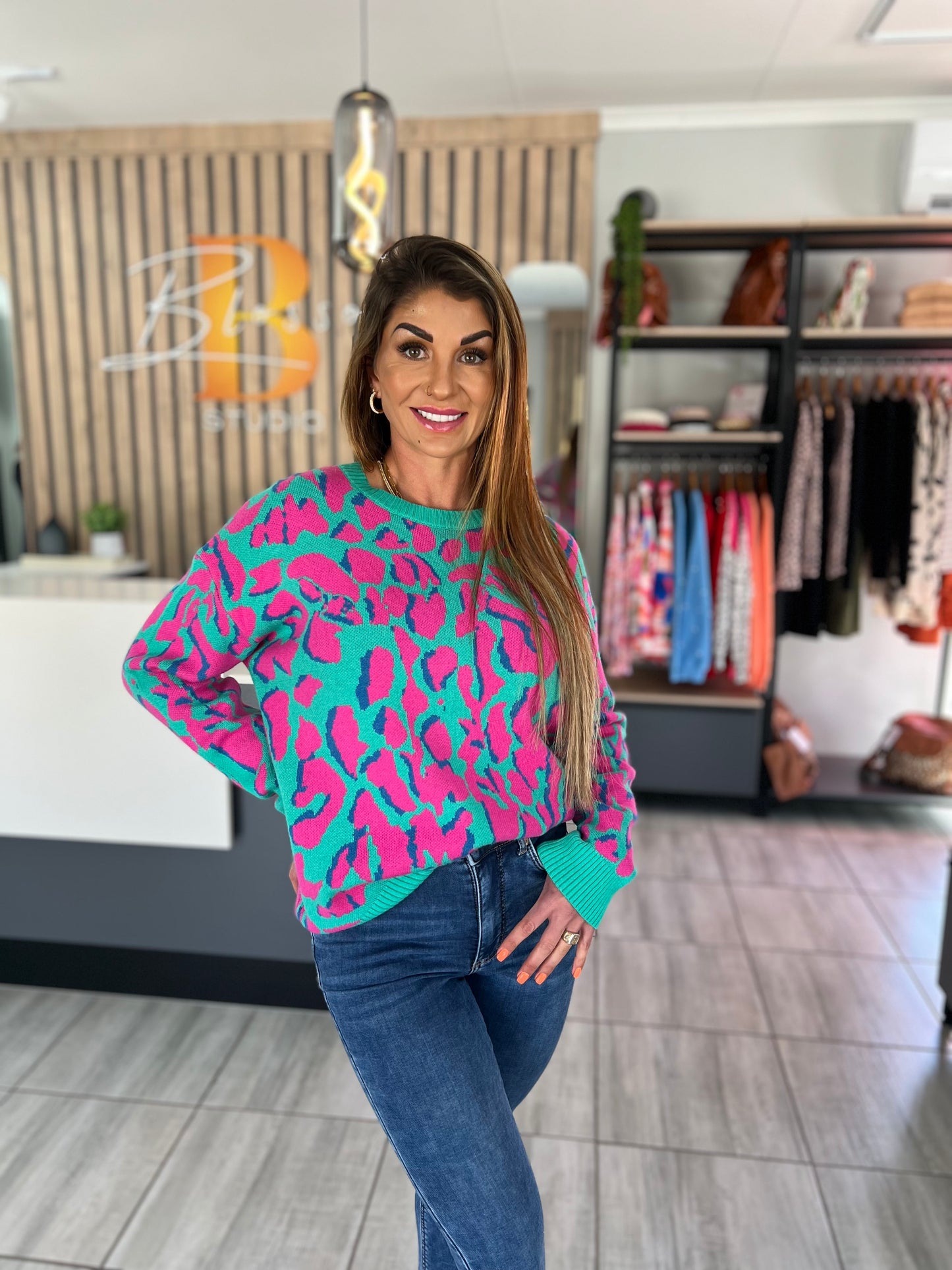 Freya Pistachio Green Sweater