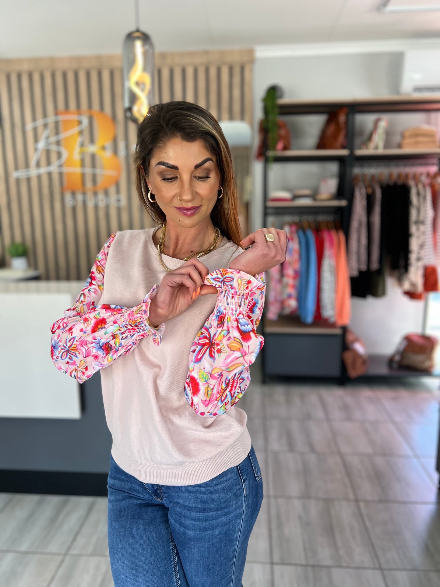 Avery Floral Long Sleeve Top