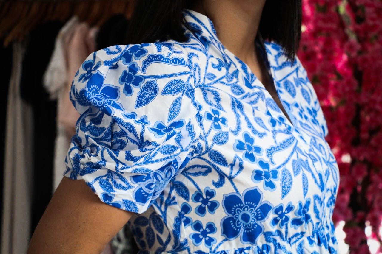 Blue Iris Short Dress