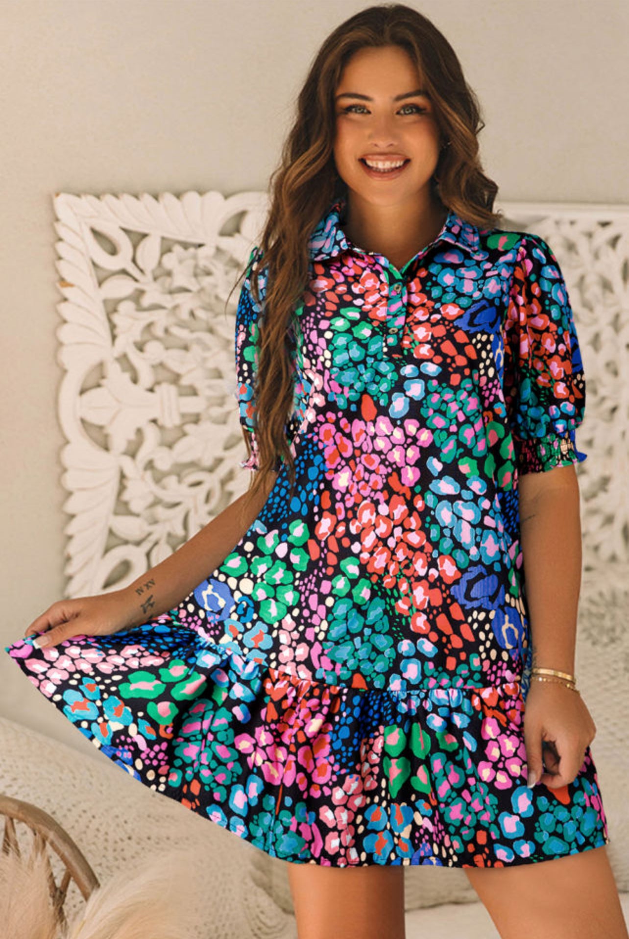 Aqua Short Dress