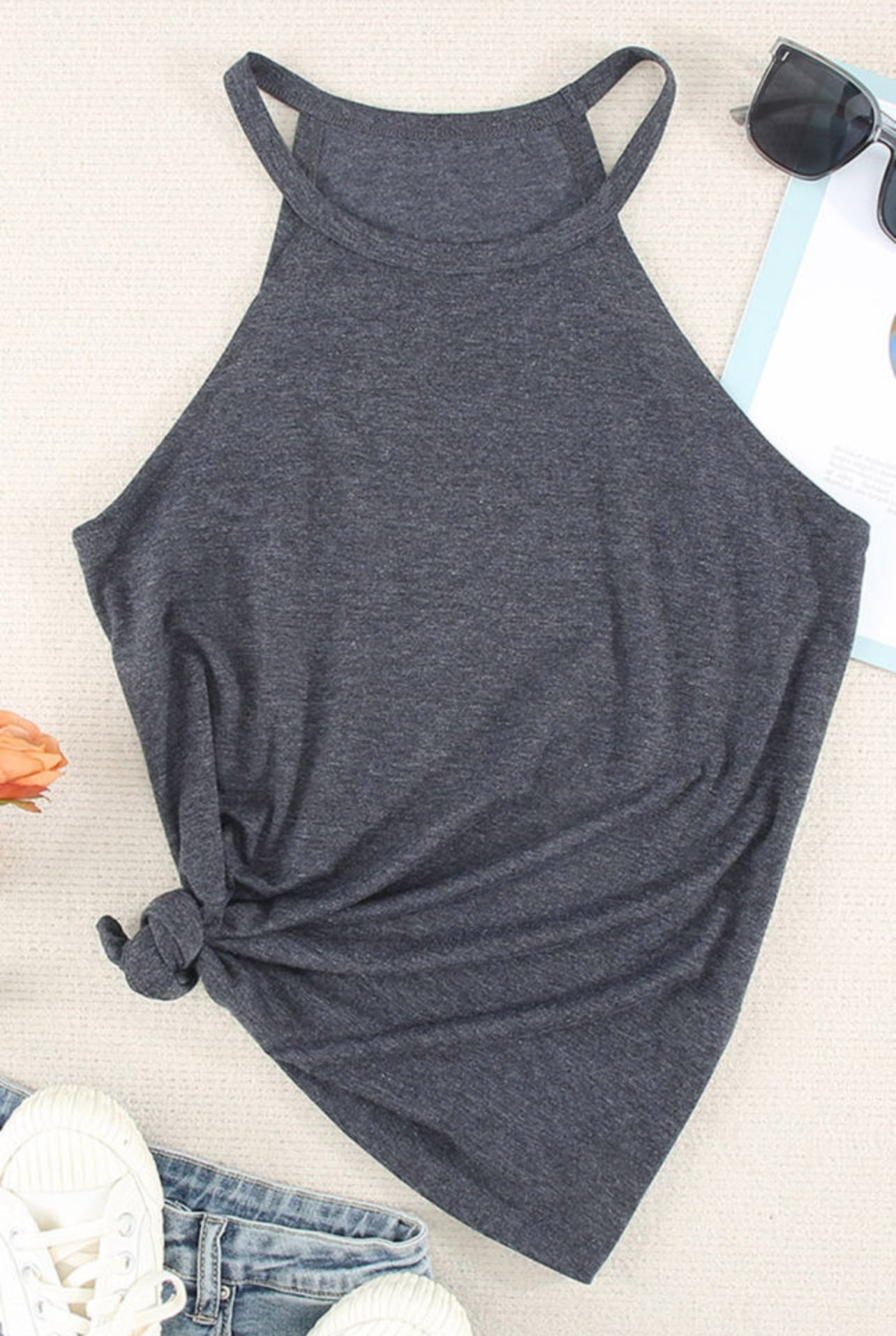 Shadow Crew Neck Tank Top