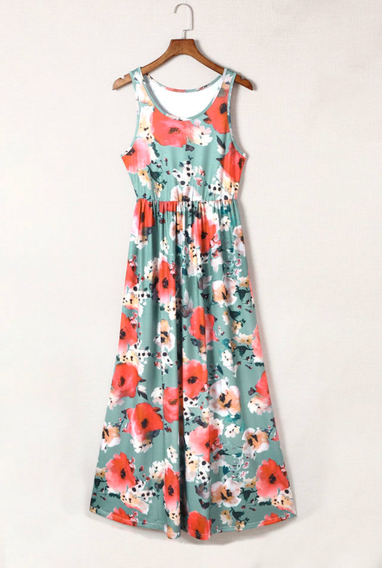 Floweret Sky Blue Long Dress