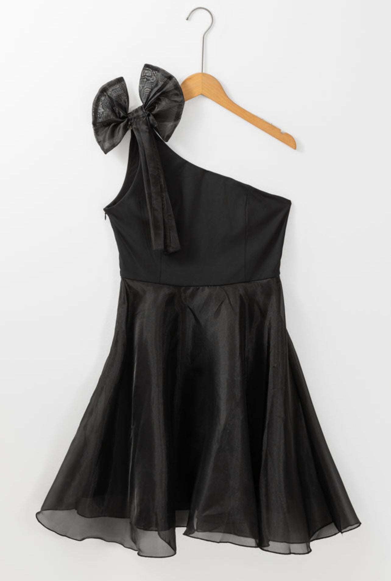 Derbin One Shoulder BowTie Short Dress