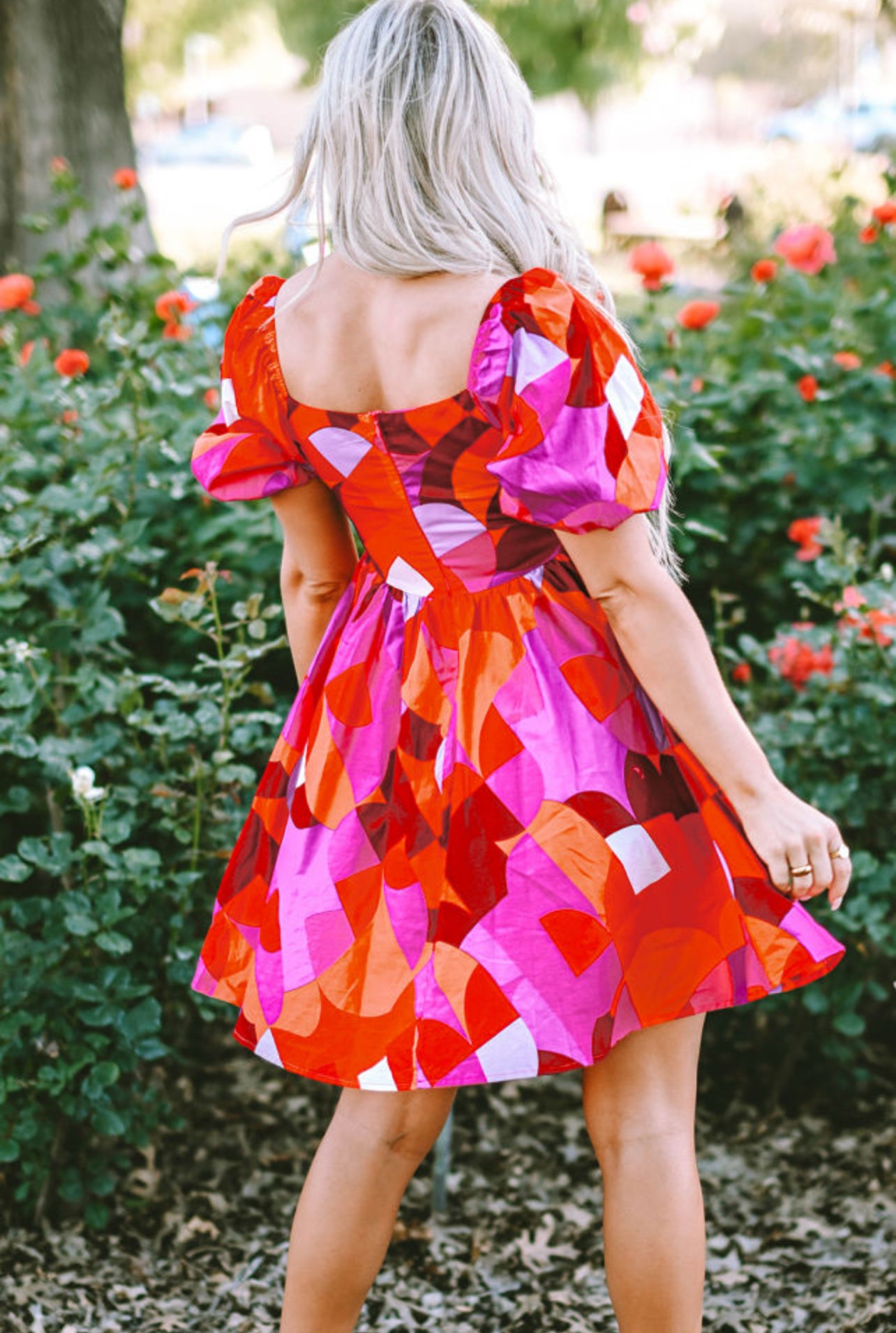 Ivy Puff Sleeve Short Dress