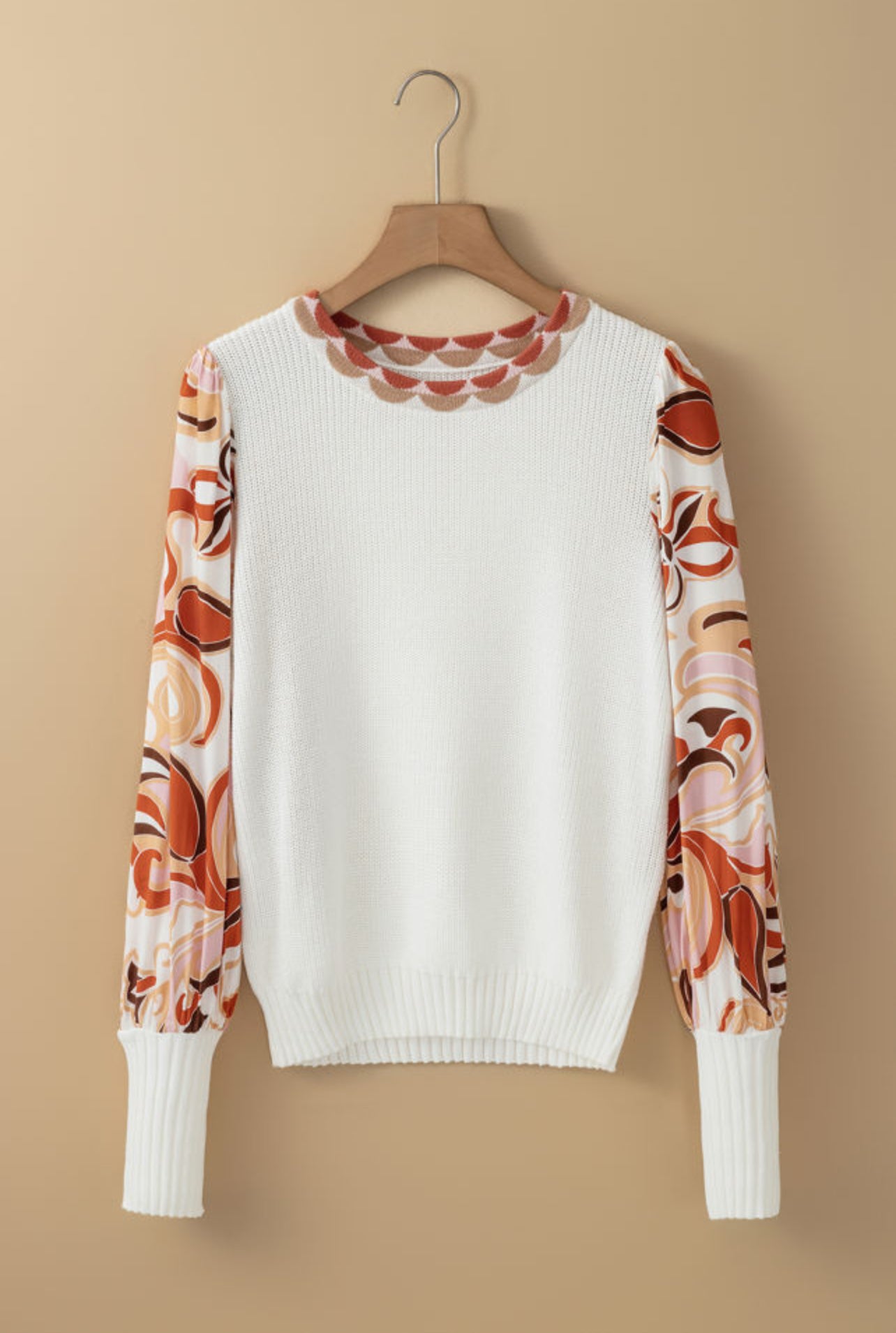 Brisa Floral Sleeve Sweater