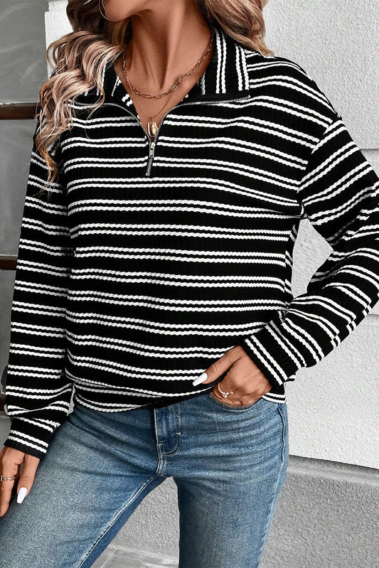 Mira Striped Long Sleeve Top