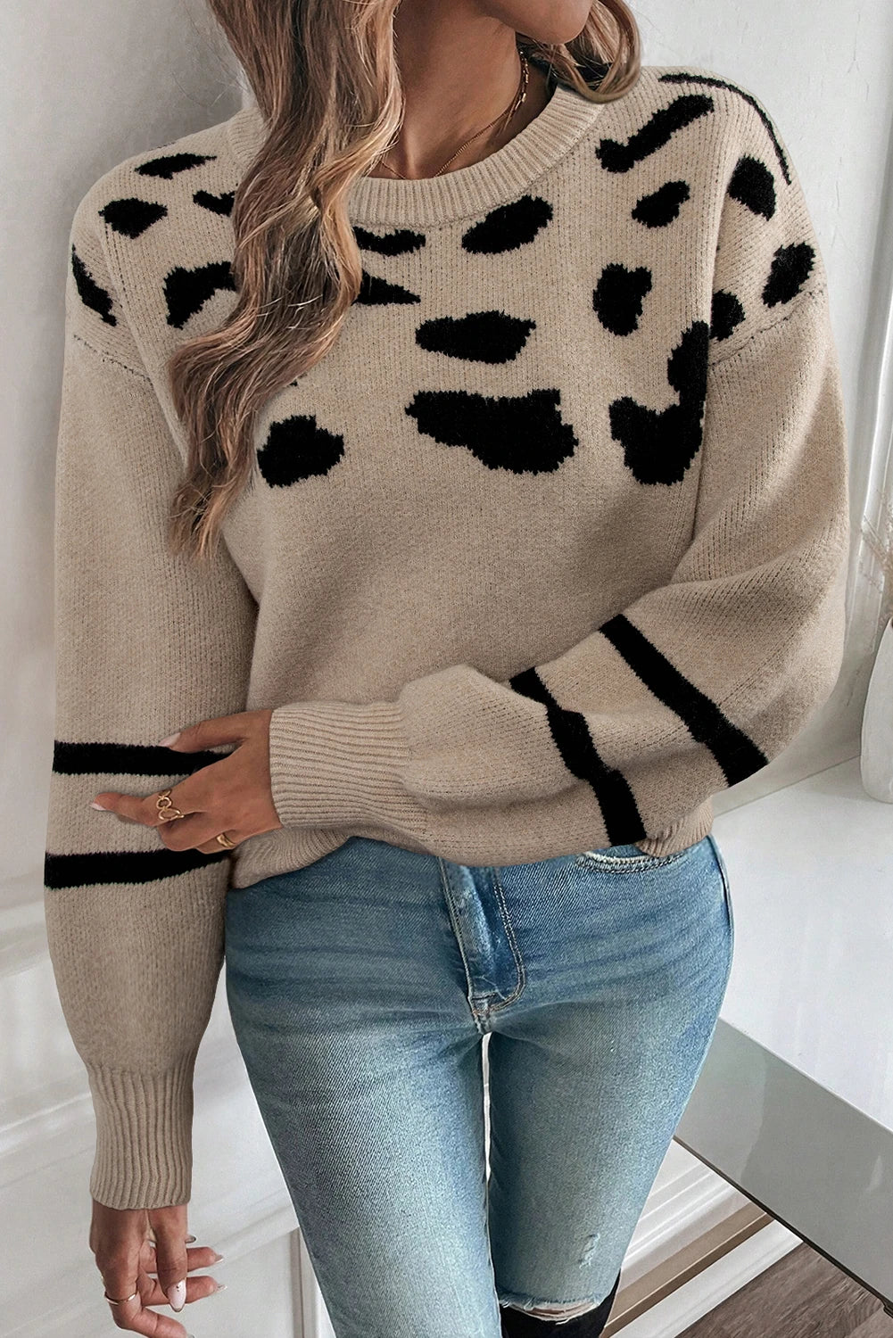Oatmeal Wild Heart Sweater