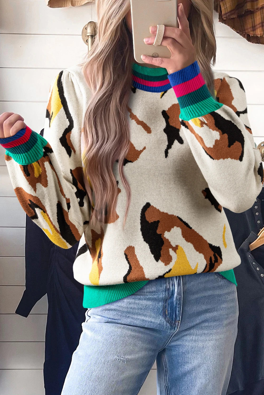 Tessa Animal Pattern Sweater