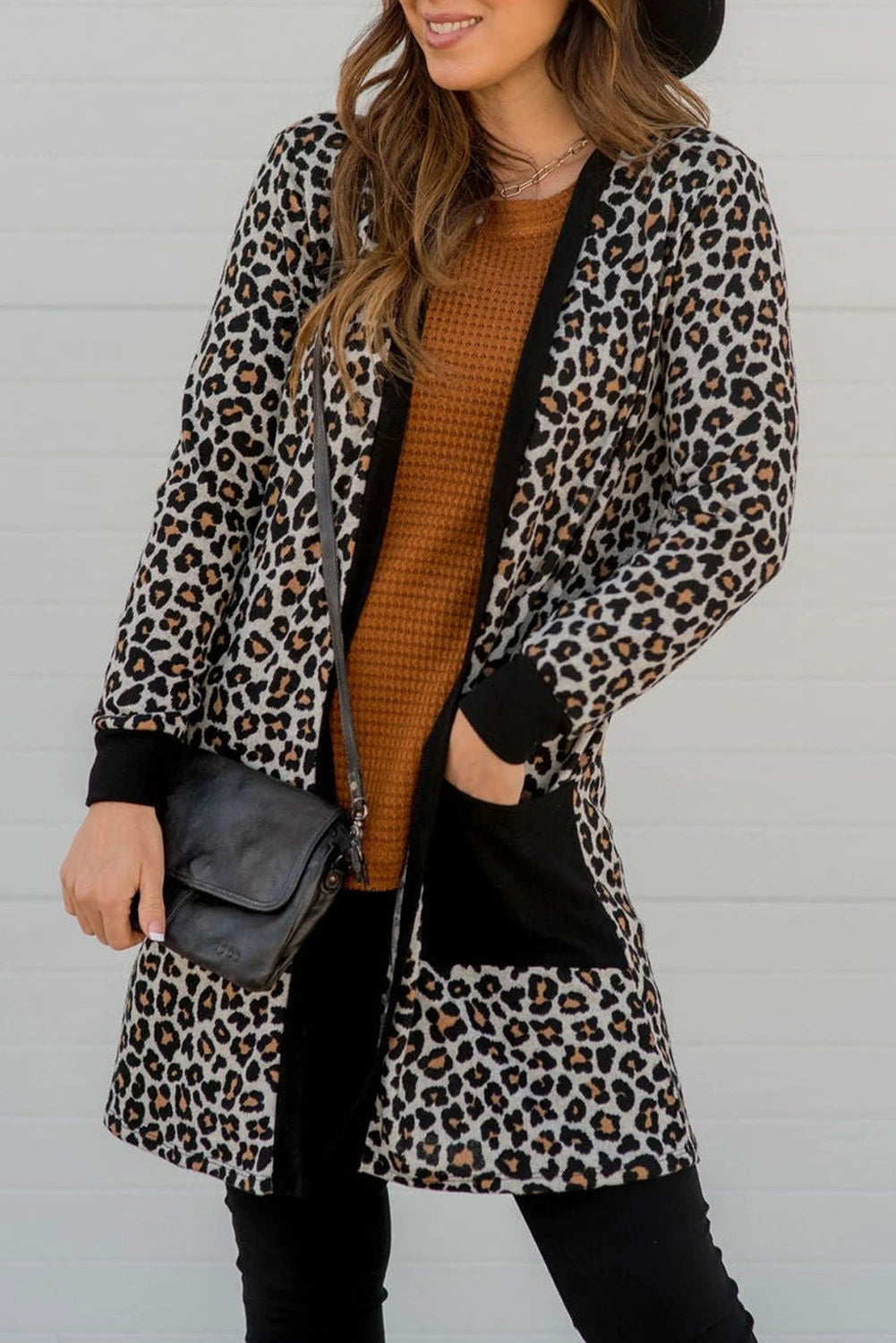 Urban Safari Patched Pocket Open Cardigan