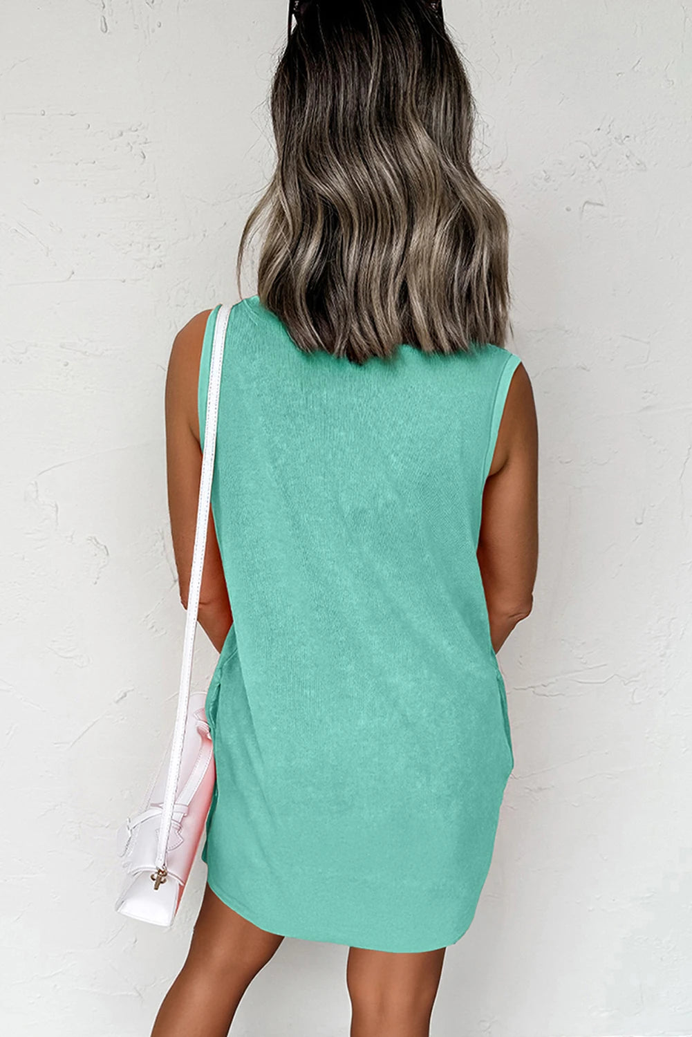 Harbour Green Wash Tank Pocketed Short Dress
