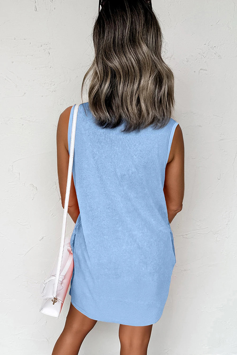 Harbour Blue Wash Tank Pocketed Short Dress