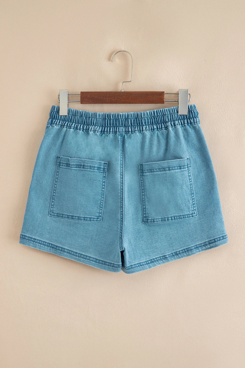 Acacia Drawstring Denim Shorts