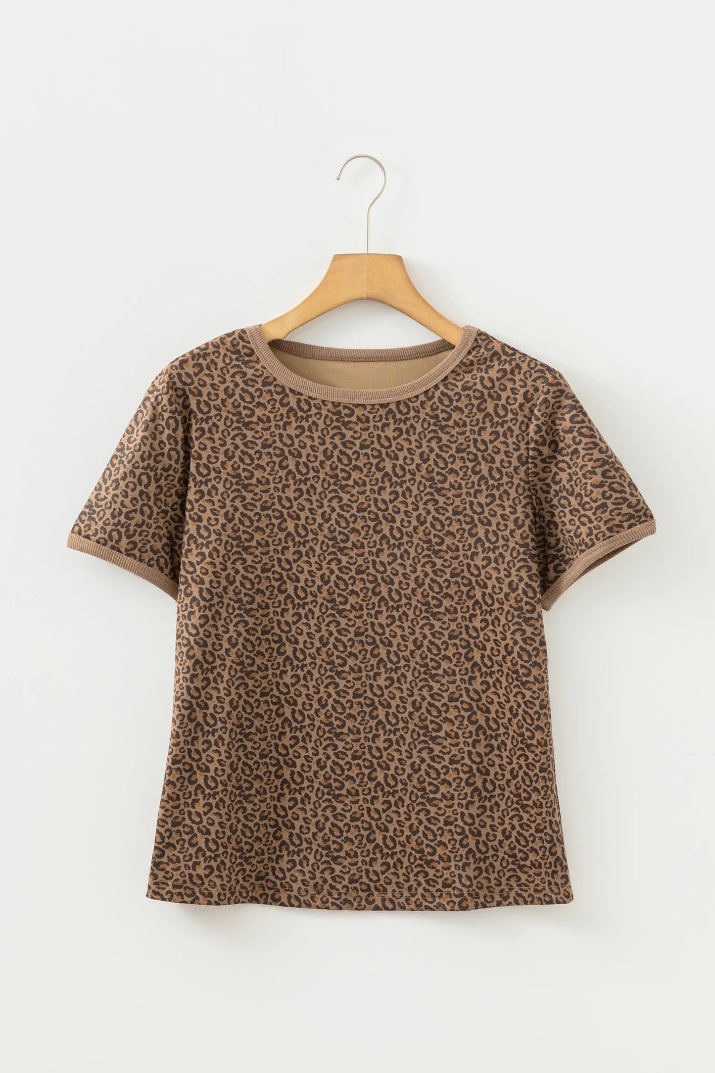 Zaria Leopard Short Sleeve Top