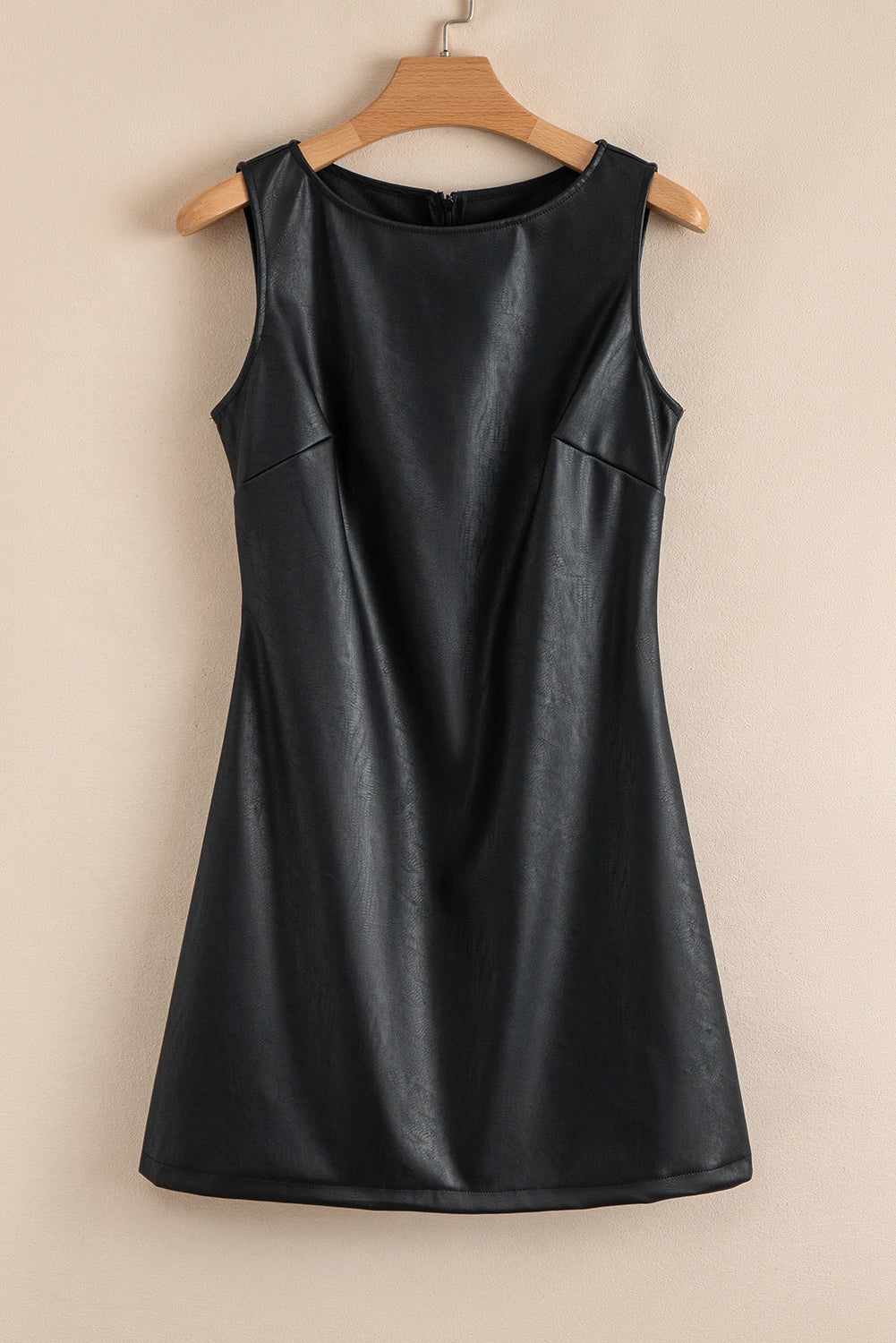 Beverly PU Leather Sleeveless Short Dress