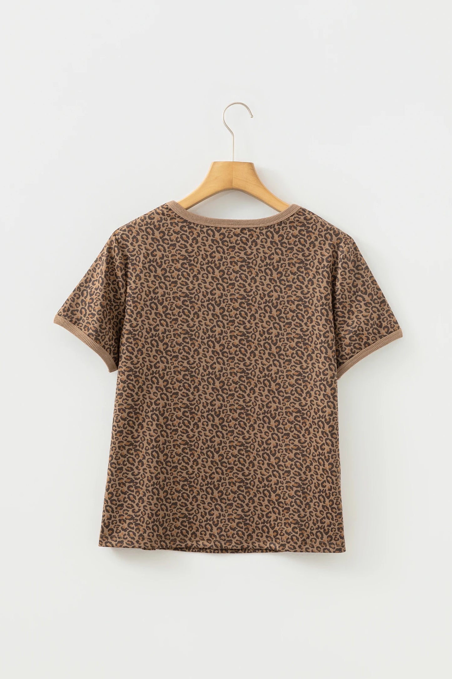 Zaria Leopard Short Sleeve Top