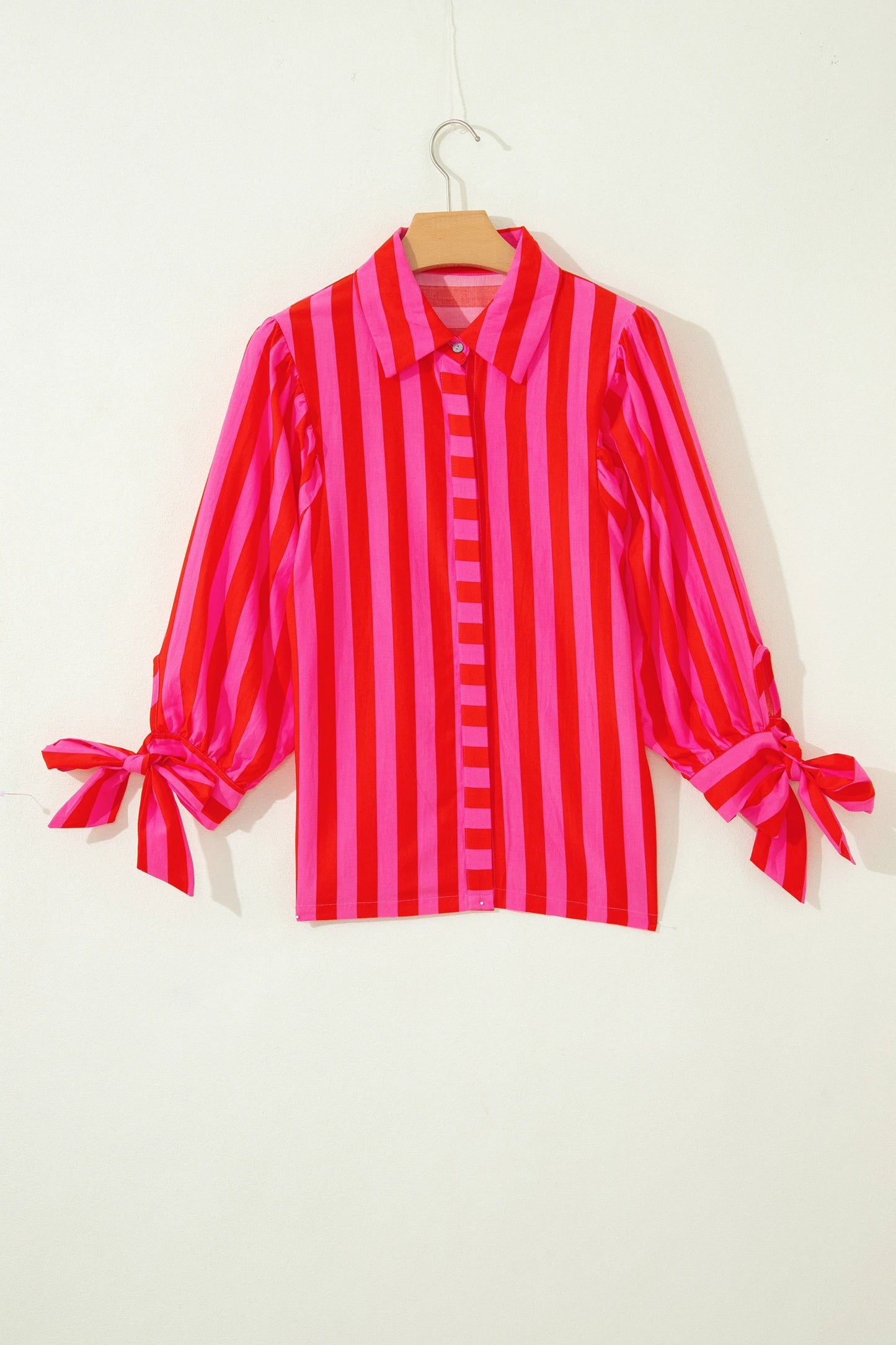 Rosalie Stripe Tie Sleeve Blouse