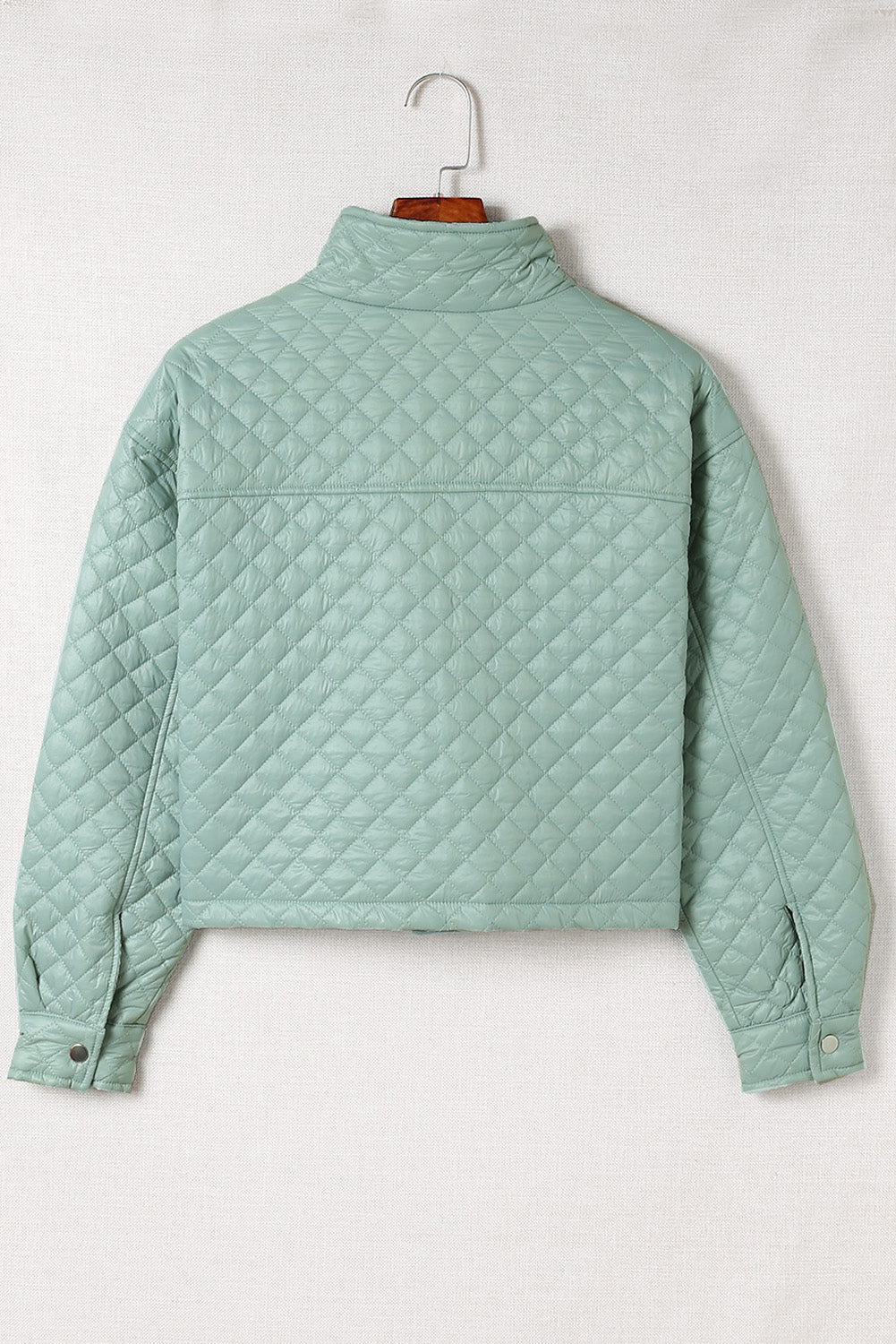 Aveloria Quilted Green Cropped Jacket