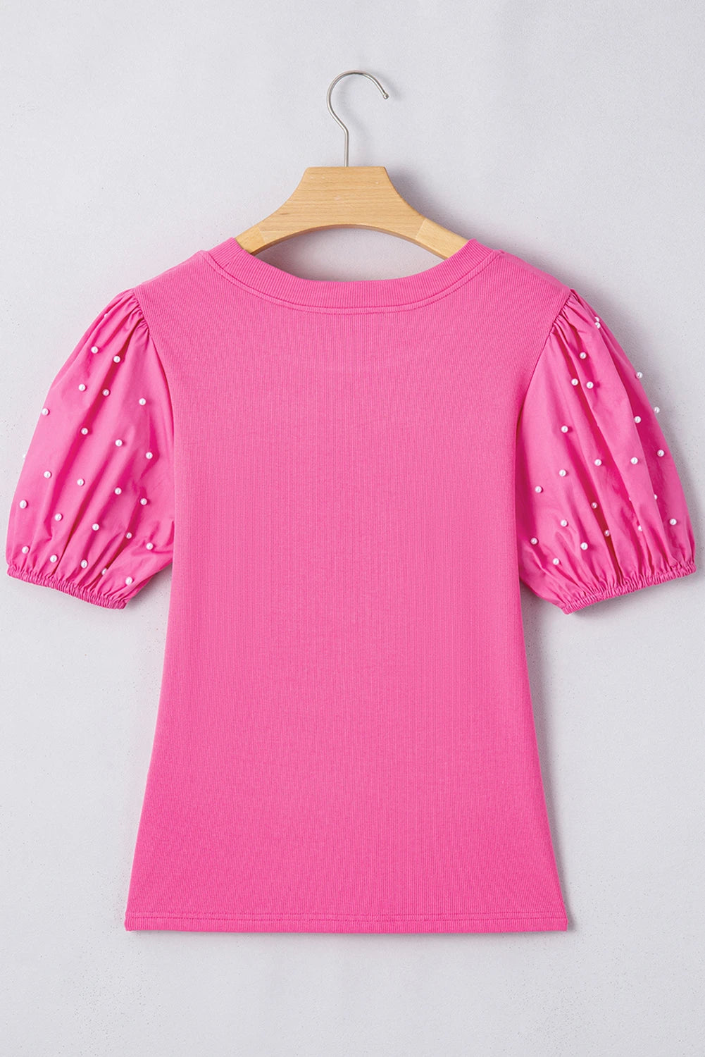 Phoebe Pearl Sleeve Pink Top