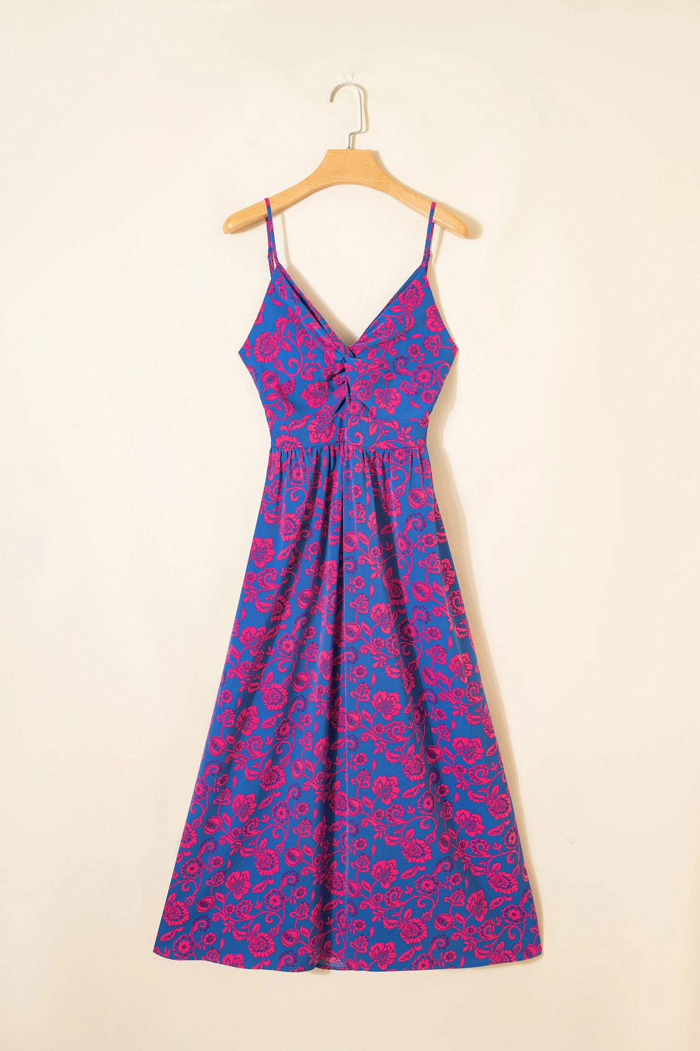 Riviera Bloom Floral Print Maxi Dress