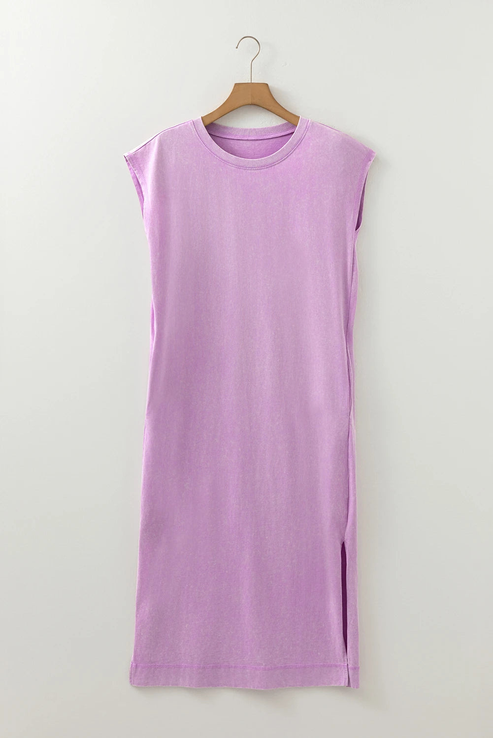 Harbour Lilac Wash Pocketed T-Shirt Midi Dress