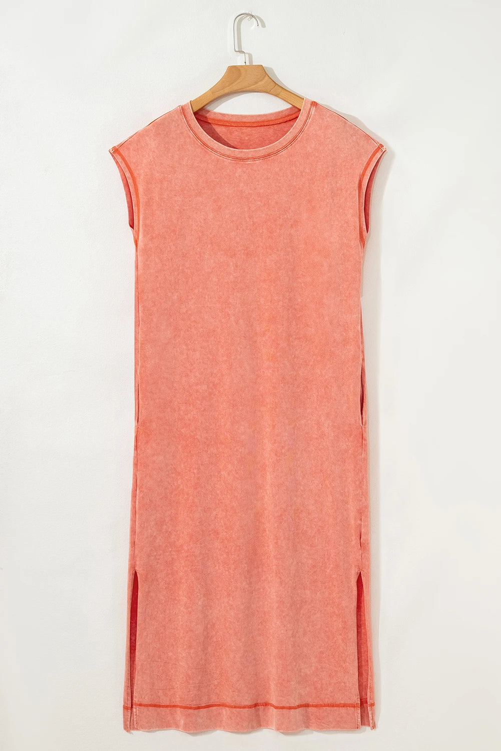 Harbour Carrot Wash Pocketed T-Shirt Midi Dress
