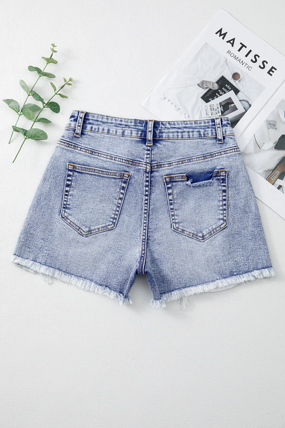 Jacaranda Pearl Denim Shorts