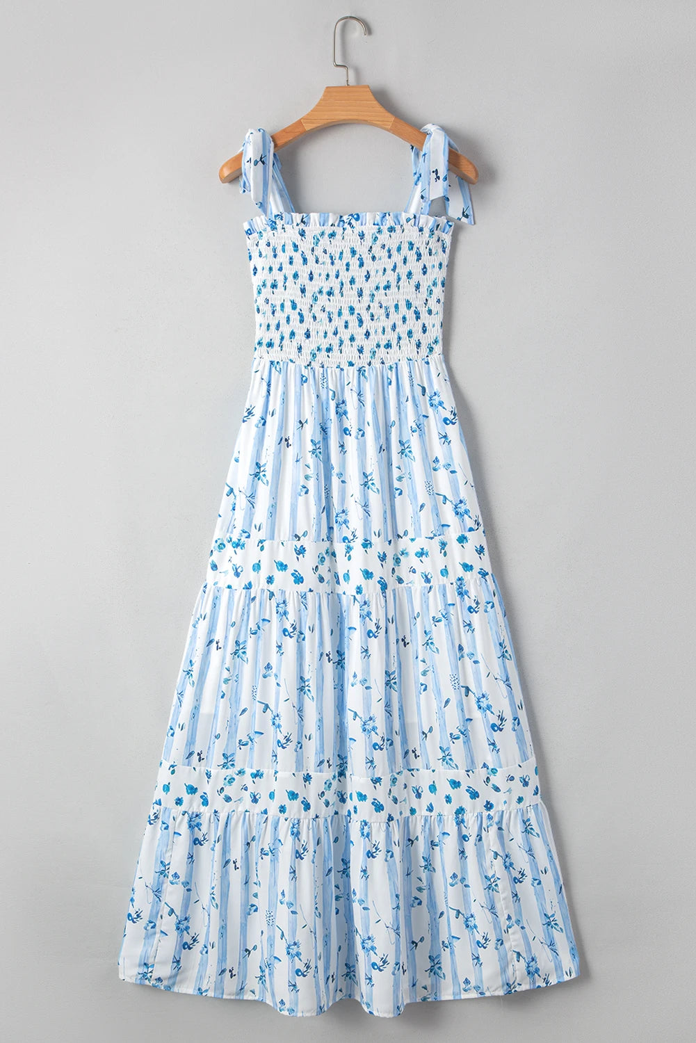 Santorini Sky Bloom Maxi Dress