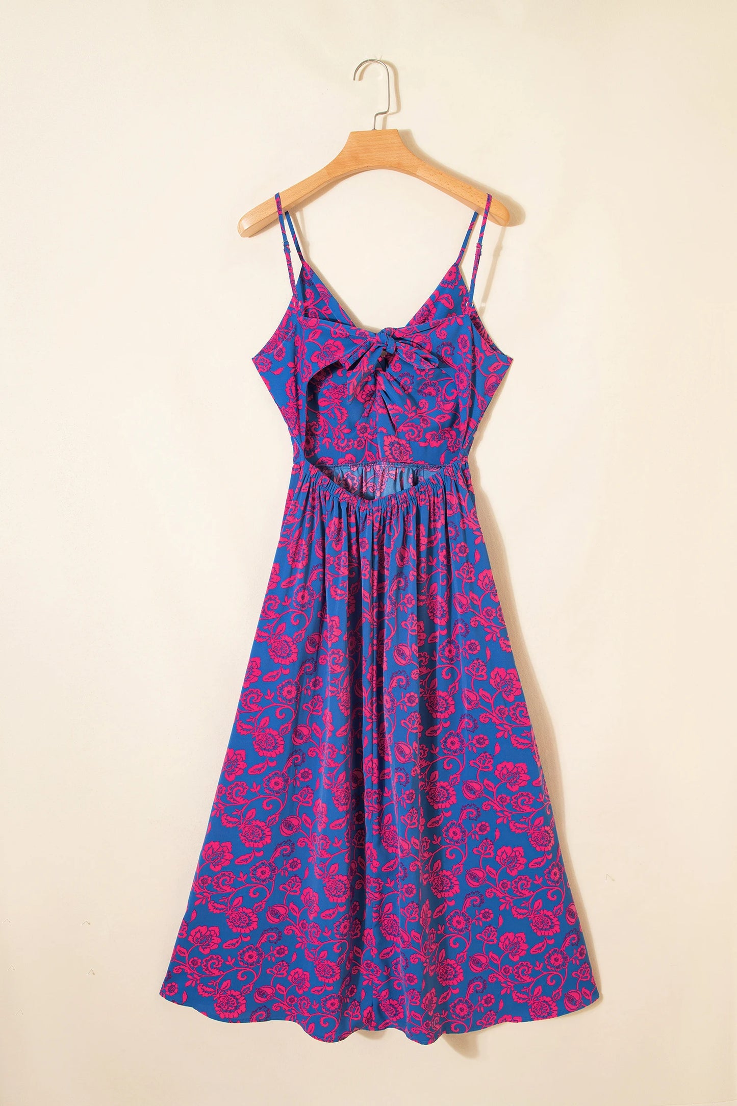 Riviera Bloom Floral Print Maxi Dress