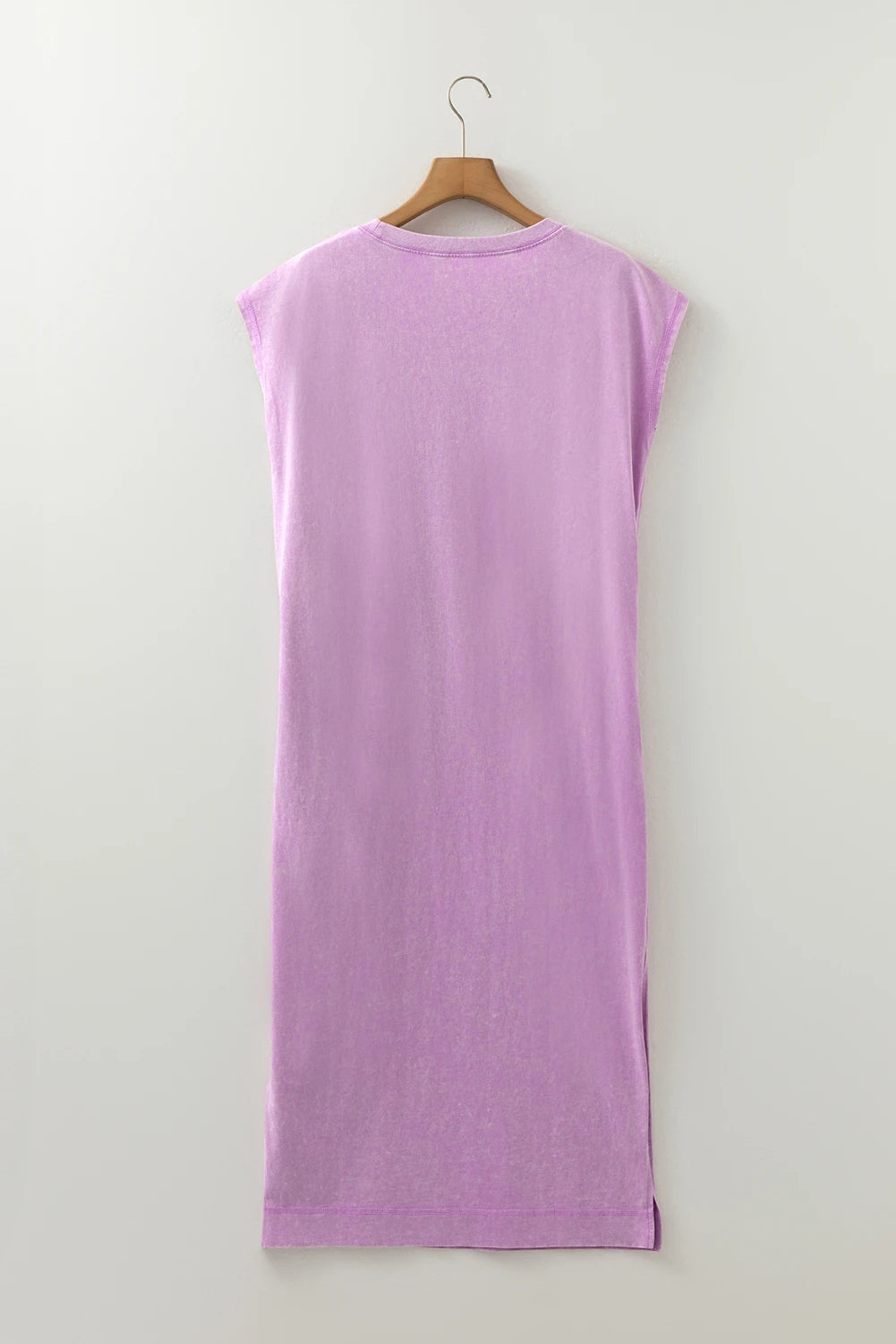 Harbour Lilac Wash Pocketed T-Shirt Midi Dress
